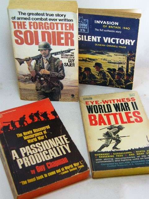 Lot of 4 non fiction war story books