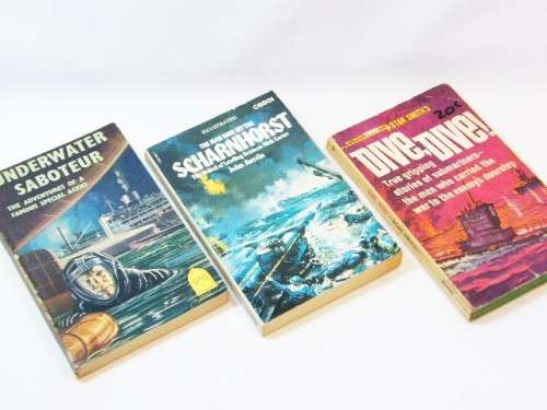 Lot of 3 ship themed war story books