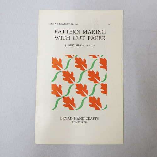 Dryad leaflet no. 108 - Pattern making with cut paper