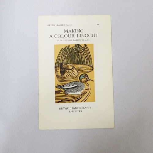 Dryad leaflet No.143, Making a colour linocut
