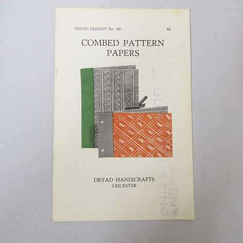 Dryad leaflet No.107, Combed pattern papers