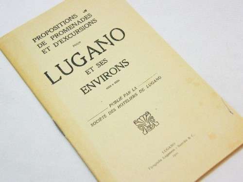 1921 issue of Lugano and its surroundings booklet