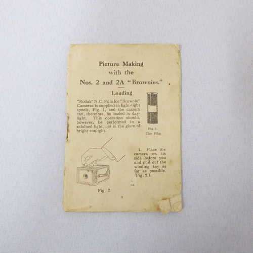 Picture making with the Nos. 2 and 2A `Brownie` instruction manual