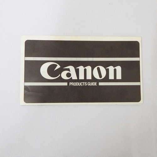 Canon products guide - poster