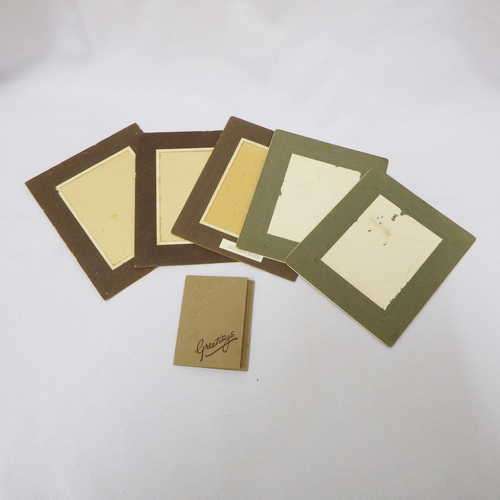 Lot of 5 photomounts and one greetings photomount