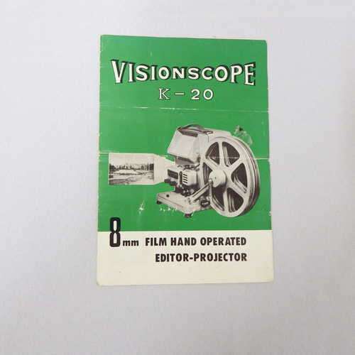 Visionscope K-20 8mm film hand operated editor-projector
