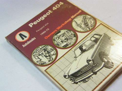 Peugeot 404 1960-1973 Owners manual