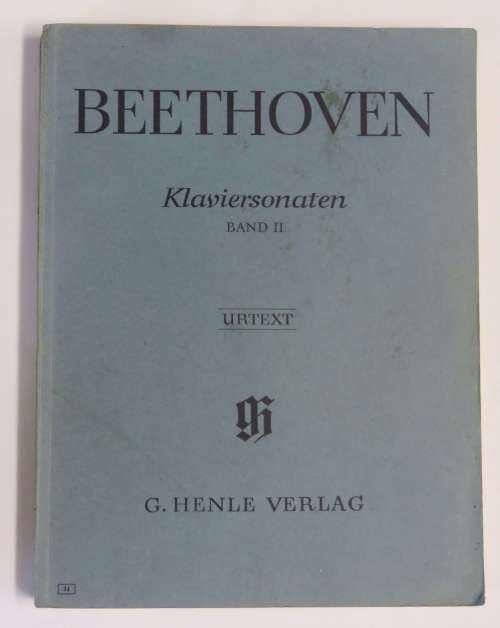 Beethoven Klaviersonaten band 2 - Urtext - By G. Henle verslag