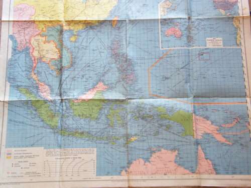 Philip's war map of the Far East sold by Woolworths Nairobi