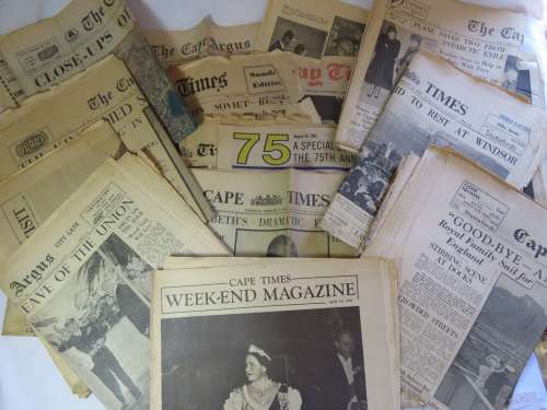 Lot of old South African newspaper 1950 and earlier