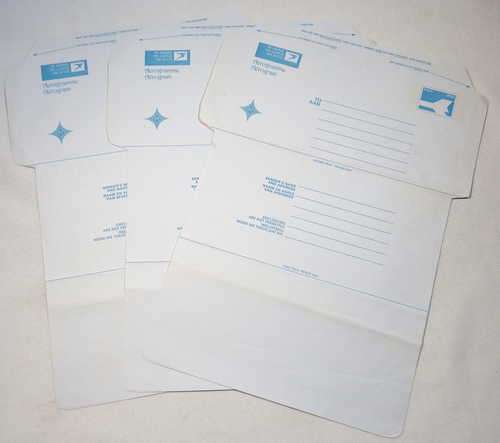 RSA Aerogramme with pre printed 25 cents stamp - unused, but previously folded