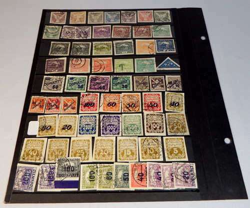 Lot of 120 old Czechoslovakia stamps
