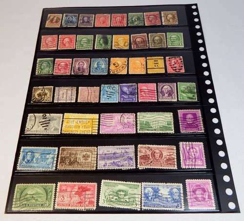 Lot of 62 old USA stamps