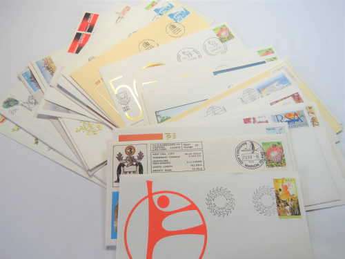 Lot of 35 South Africa special covers / first day covers / date stamp cards