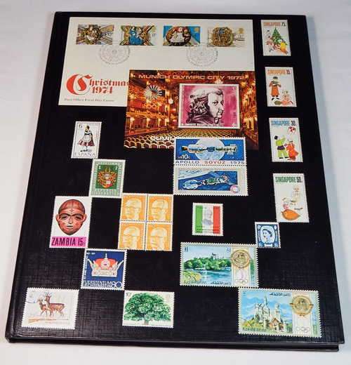 Stamp album with more than 600 Southern Africa stamps