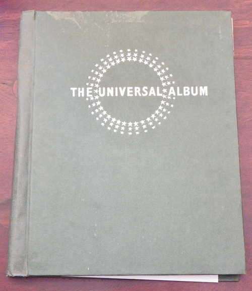 Stamps album with over 240 world stamps - Album damaged