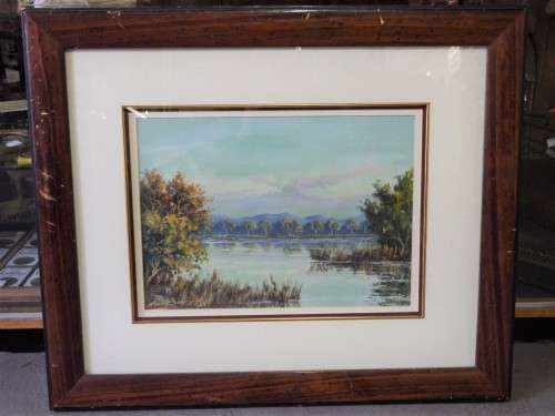Original Jimmy Boonzaier oil painting (1965) - ArUnion-Castle twork: 28cm x 40cm, Frame: 59cm x 69cm