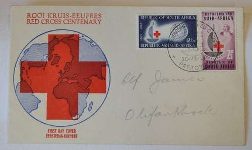 Red Cross Centenary first day cover 30-8-1963