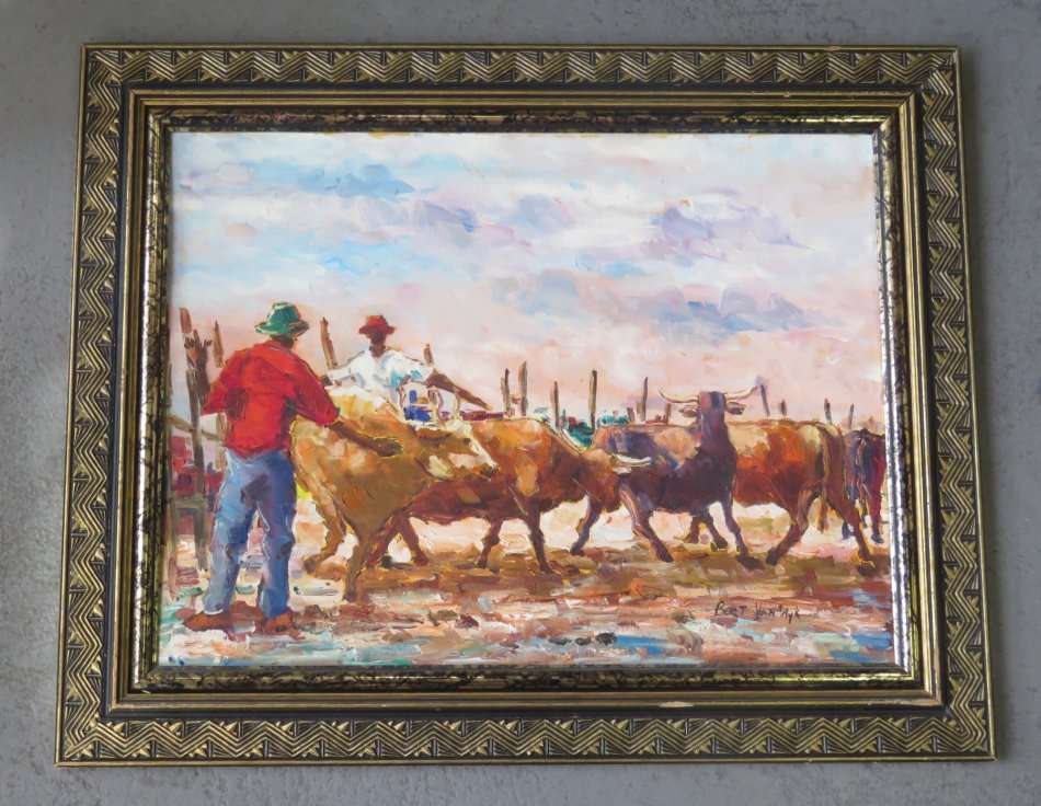 Beautiful Bert van Wyk painting - Size with frame 61 x 76 cm - Without frame 44 x 60 cm