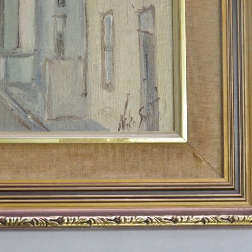 Niko Smit "District Six" oil on board painting - Sizes in description below