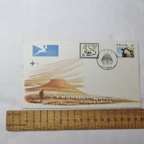 Pair of RSA No.21 First day covers - Color variation