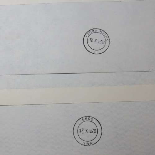 Lot of 2 Caprivi Airways flight covers No.1 and No.1 A