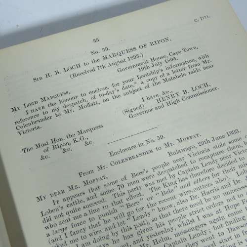 Southern Rhodesia and Bechuanaland Protectorate 1906 Special reference