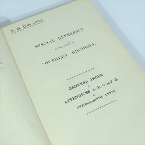 Southern Rhodesia and Bechuanaland Protectorate 1906 Special reference