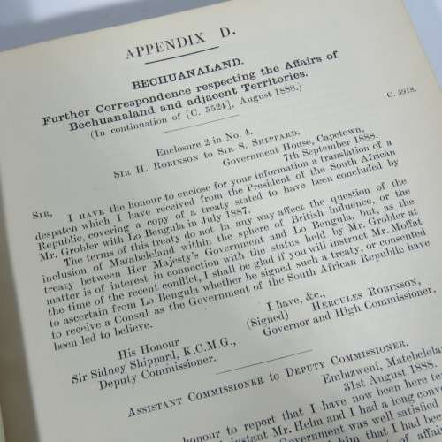 Southern Rhodesia and Bechuanaland Protectorate 1906 Special reference