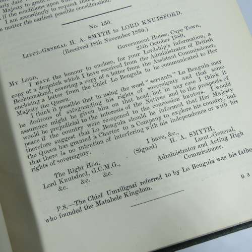 Southern Rhodesia and Bechuanaland Protectorate 1906 Special reference