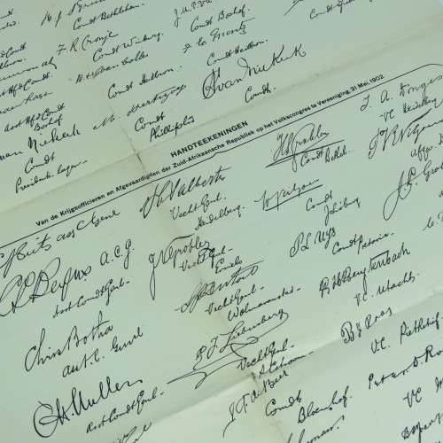 De Nieuwe Courant Newspaper of Netherlands 16 August 1902 with copy of Peace Treaty of Vereeniging