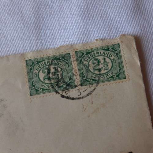 Postal cover from Gravenhage, Netherland to Schiedam, Netherland with 2x2 1/2cent stamps
