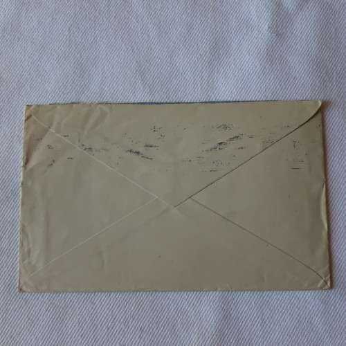 Postal cover from Ashburton, New Zealand to Transvaal, South Africa with 1d New Zealand stamp - 1934