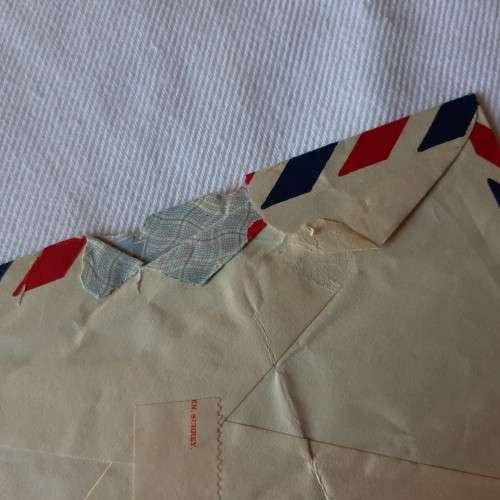 Airmail cover from New Zealand to Cape Town, South Africa with 2/6 New Zealand stamp - 5 July 1957