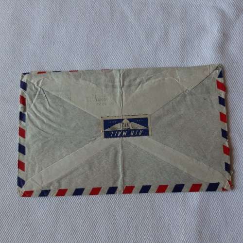 Airmail cover from Hastings, New Zealand to Cape Town, South Africa with 3/- New Zealand stamp