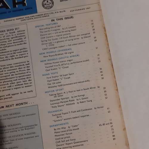 CAR Magazine - September 1967