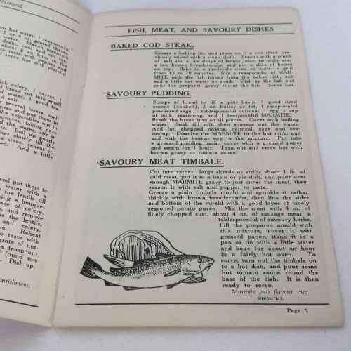 Vintage 60 Marmite recipes book - by the Marmite Food extract Co.