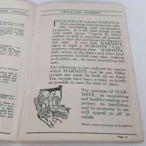 Vintage 60 Marmite recipes book - by the Marmite Food extract Co.