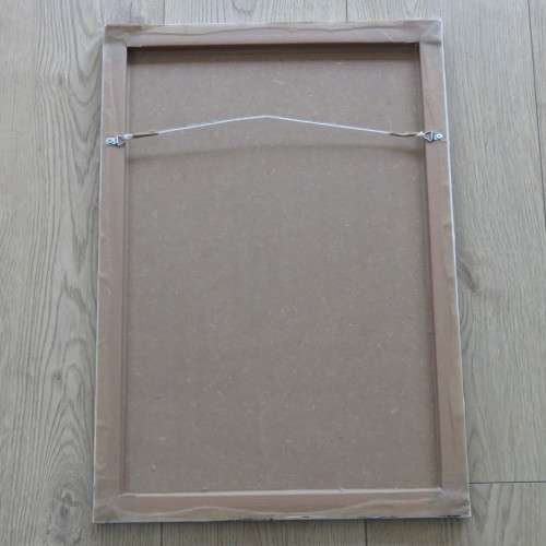 African art oil painting - Women making porridge - Size 63 x 44 cm