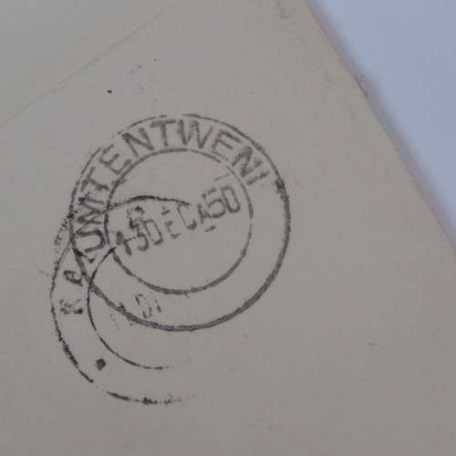 Airmail cover from Thompson`s Fall to Pietersburg, South Africa