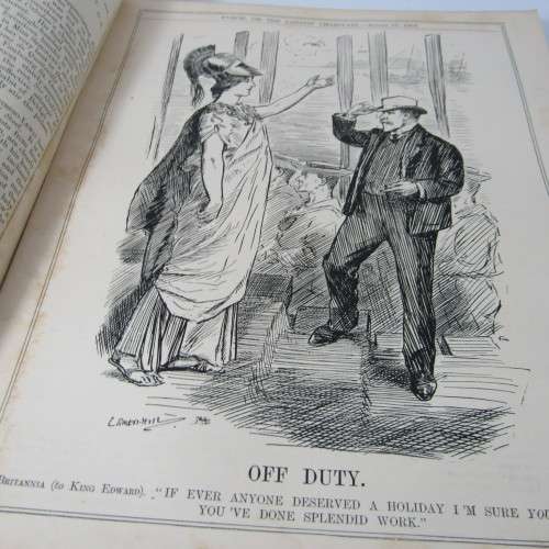 1903 Bound Volume of Punch magazine - some damage