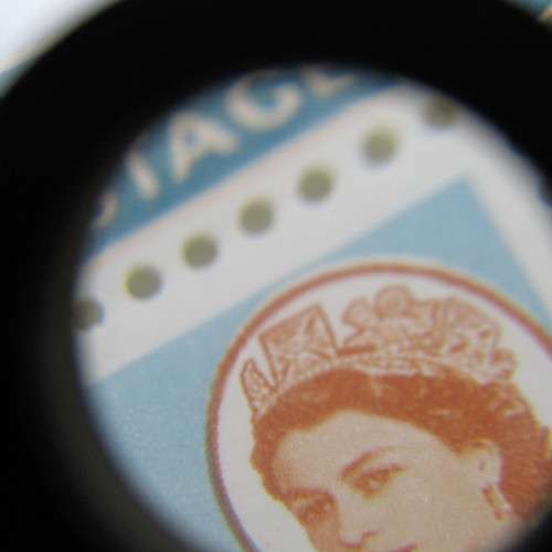 Rhodesia and Nyasaland SACC No. 36 - block of 4 mint stamps with downward shift of orange printing