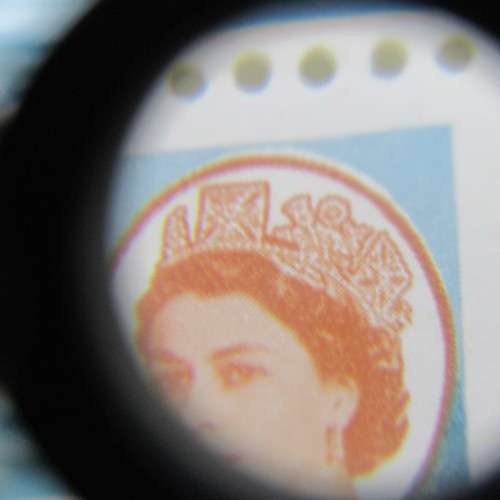 Rhodesia and Nyasaland SACC No. 36 - block of 4 mint stamps with downward shift of orange printing