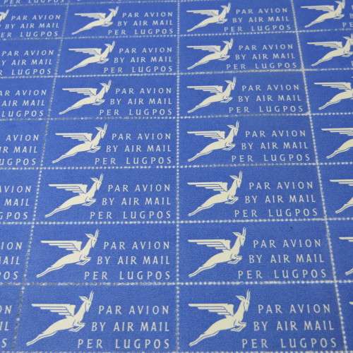 South Africa sheet of Airmail / Lugpos stamps - 108 stamps in total - sheet No. 1175