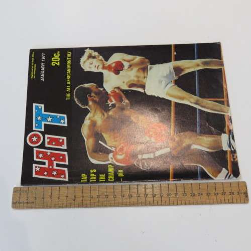 Hit Magazine - January 1977 - Boxing - Tap Tap Makhathini - Gerrie Coetzee