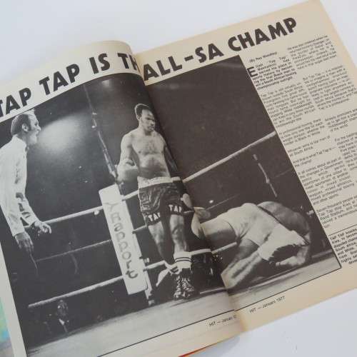 Hit Magazine - January 1977 - Boxing - Tap Tap Makhathini - Gerrie Coetzee