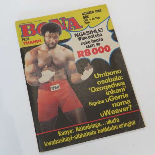 Bona October 1980 - Boxing - Gerrie Coetzee VS Mike Weaver