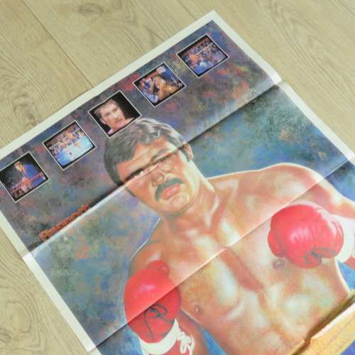 Rapport Boxing poster of world Heavyweight Champion - Gerrie Coetzee - 81 x 57 cm