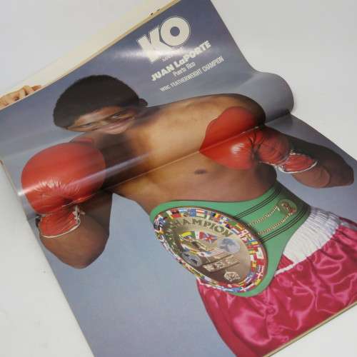 Boxing - KO Magazine - 4 Copies from the 1980`s - Posters of Spinks, Curry and LaPorte