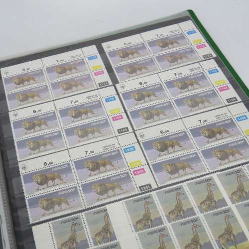 South West Africa 1980 and later definitive issue animals lot of about 200 control blocks